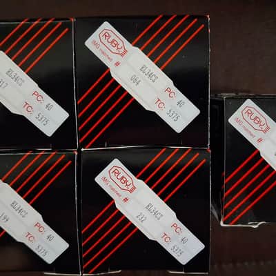 JJ Electronic EL34 Power Tube Apex Matched Quad 2010s - Clear Glass / Black Base image 4