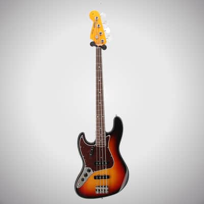 Fender Certified Pre-Owned American Vintage II 1966 Jazz Bass Left-Hand, Rosewood Fingerboard, 3-Color Sunburst (P6) (21169) image 5