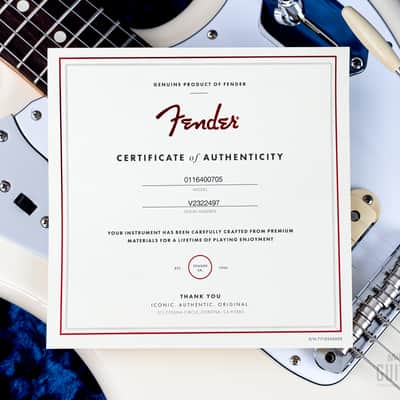 2023 Fender Johnny Marr Jaguar Offset Electric Guitar Olympic White w/ Case, Hangtags image 17