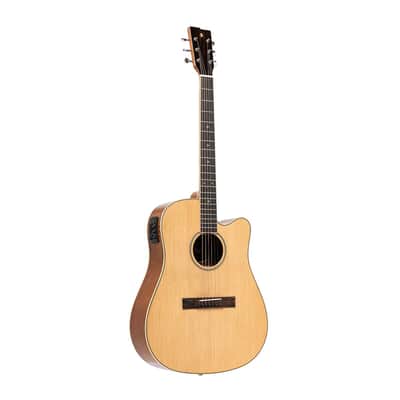 Stagg SA45 DCE-LW 45 Series Dreadnought Cutaway Acoustic-Electric Guitar image 1
