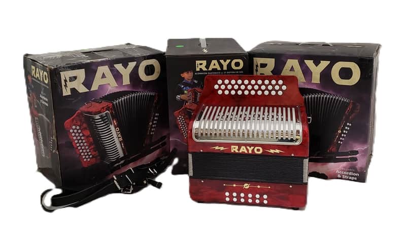 (4) Hohner Rayo 31 Button Diatonic Accordions in GCF image 1