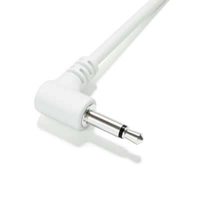 ExcelValley [White | 90 cm - 35.43"] 5-Pack - Right Angle Mono Modular Patch Cables image 4