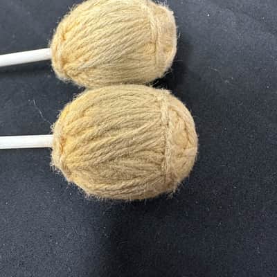 Vintage Musser M-8 Mallets, Soft Yellow, 2-Step Handles, 1970s-80s - EXCELLENT image 3