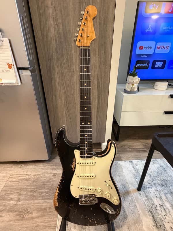 Nacho Guitars 60s Contour Body Black Super Heavy Aging image 1