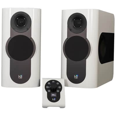 Kii THREE System DSP-Controlled Active Monitor - Pair with Controller, White FineTouch image 2