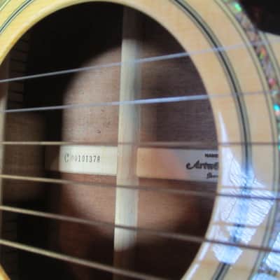 Steve Vai Owned and Played Ibanez "Kenji" SV 57 Artwood Series Acoustic Guitar image 5