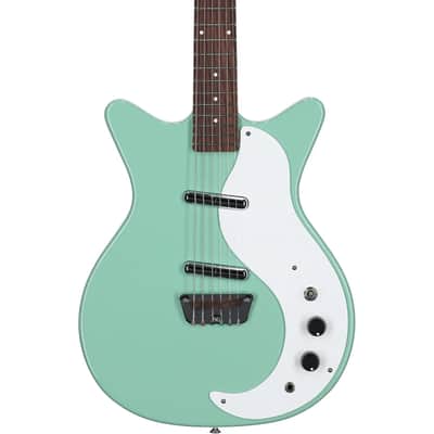 Danelectro STOCK 59-VINT AQUA Stock '59 Double Cutaway Shorthorn Shape 6-String Electric Guitar image 1