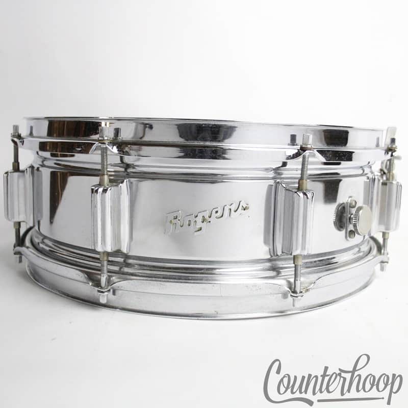 *Rogers Cleveland Powertone Snare Drum 14x5"COB Chrome Brass Script Vintage 60s* image 1