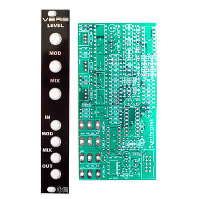Synthrotek VERB PCB and Panel - Eurorack Reverb Module PCB Set image 1
