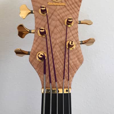 Alembic Mark King Signature Deluxe Balance Custom 5 String Bass 2000 Flame Maple LED's image 12