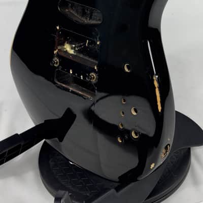 LaSiDo Super Strat Style Electric Guitar Body Made In Canada 1990’s - Black image 3