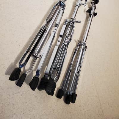 3 Vtg 1960's-1970's PEARL DRUM Cymbal Stands - For the Lightweight Player - Ultra Clean image 5
