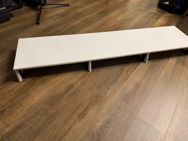 SoundesignStudio Desktop Audio Rack / Monitor Stand - White Laminate image 1