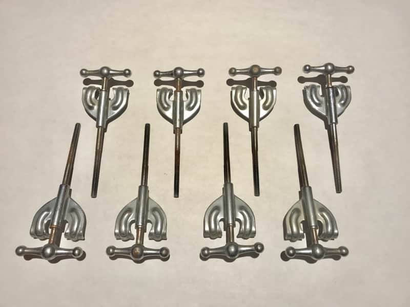 1920's - 1930's - Bass Drum Tension Rods with Claws (Set of 8) image 1