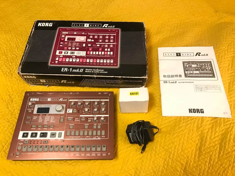 Korg Electribe-R MkII ER-1 JAPAN Rhythm Synthesizer 2000s - Red image 1