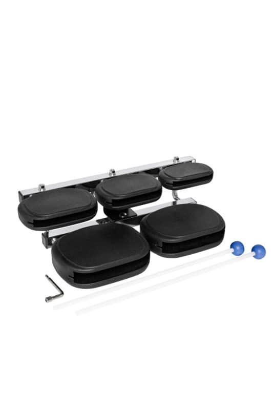 Stagg Synthetic 5-piece Temple Block Set - Durable Polypropylene With Carbon Fiber image 1