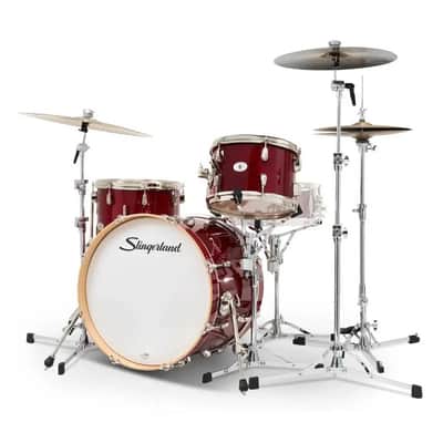 Slingerland Studio King 3pc Drum Set 20/12/14 Royal Crimson image 2