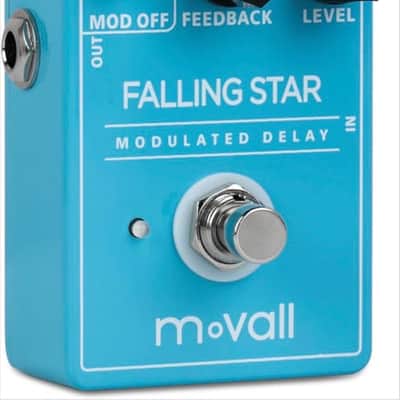 MOVALL MP104 Falling Star Modulated Delay Guitar Effect PedalMoVall MP104 2025 - Blue image 3