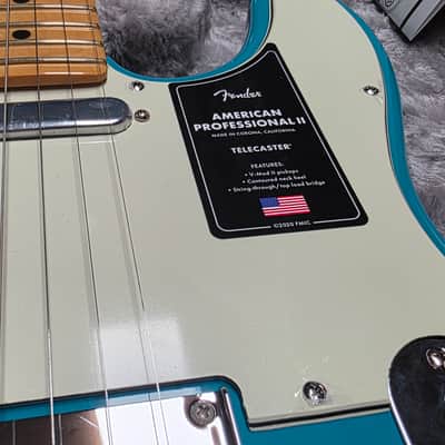 Fender American Professional II Telecaster BRAND NEW 2020 FIRST RUN Miami Blue Maple Neck USA Tele Electric Guitar image 6