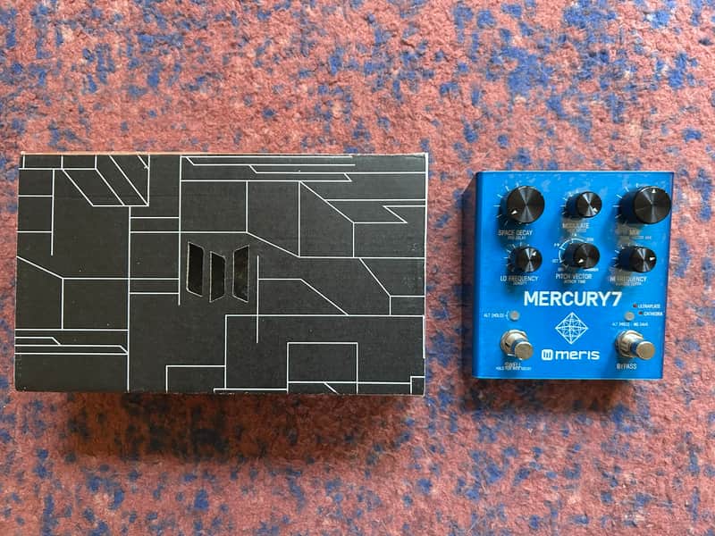 Meris Mercury7 Reverb 2010s - Blue with alt function overlay