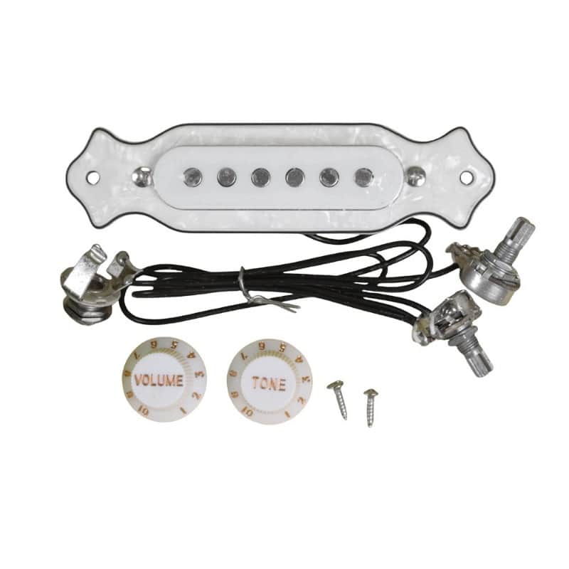 Guitar Sound Hole Magnetic Pickup with Tone Volume Knobs Pre-wired for 6 String Folk Acoustic Electric Guitar image 1