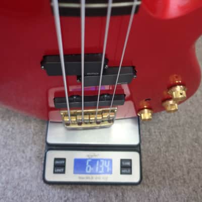 Vintage 1995 Fender Contemporary Precision Bass Lyte Standard MIJ Red With Soft Case Great Bass! image 17