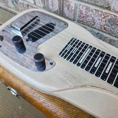 Vintage 1957 Fender Champ Lap Steel Electric Guitar w/ Original Tweed Hardshell Case! image 8