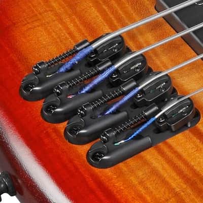 Ibanez SRD900 FBTL Bass Workshop Fretless Electric Bass. Brown Topaz Burst Low Gloss image 5