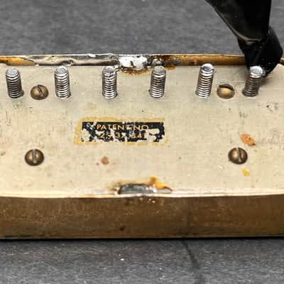 Vintage Gold Gibson Patent Number Sticker Pickup - 1960's/1970's? Post PAF - For Les Paul ,ES335, SG - REDUCED PRICE (as is) image 10