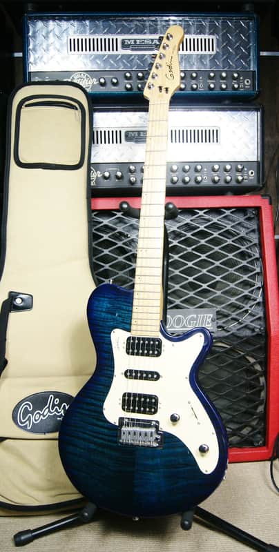 Godin SDXT HSH, Flame Maple Top, Made in USA image 1