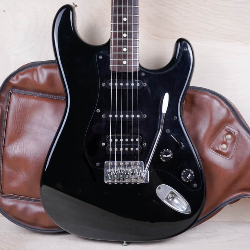 Fender Boxer Series ST-456 Stratocaster MIJ 1984 Black Japan Vintage w/ Bag image 1