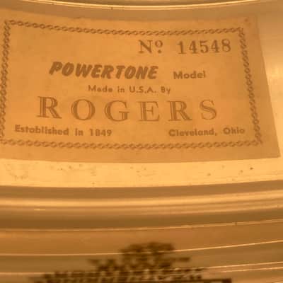 Rogers 5 pc Holiday Drum Kit 1966 Red Onyx image 7