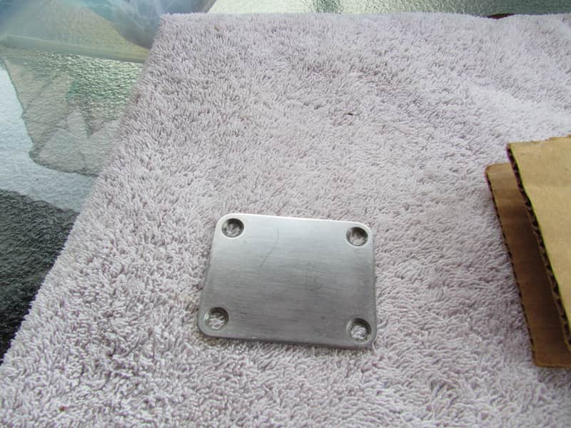 Aftermarket 4-Hole Neck Plate Non Fender Neck Plate Heavy! Fits Strat Tele & More! image 1