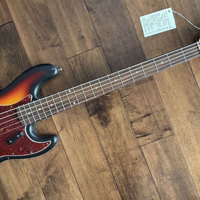 Nash Bass Model JB-5 3-Tone Sunburst 5-String Lollar Pickups NG6208 image 6