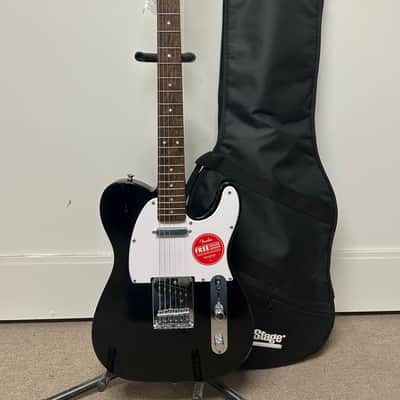 Squier Bullet Telecaster Electric Guitar w/Laurel Fretboard - Black image 1