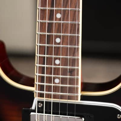 Epiphone Les Paul Special Double Cut Figured Electric Guitar - Bourbon Burst image 9