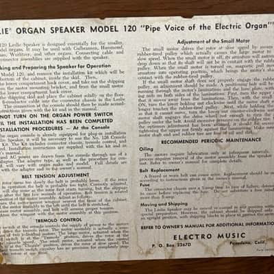 Leslie Organ Speaker Model 120 - Pair image 11