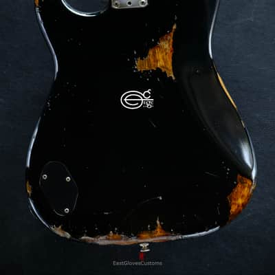 Fender Deluxe Comtemporary Stratocaster Floyd Rose System III Tremolo Black MIJ Relic Aged (RARE) image 8