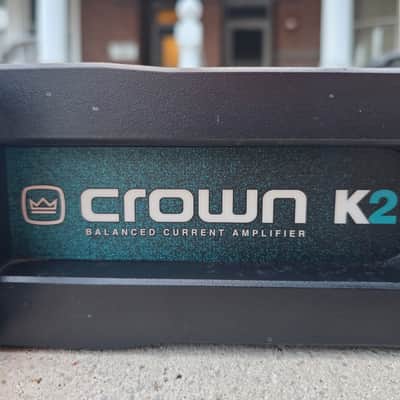Crown K2 Rackmount Power Amplifier Balanced 2-Ch XLR/TRS Banana Red/Black image 2