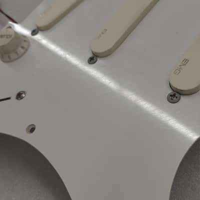 E11even Guitars Custom Aged Relic Vintage Logo EMG DG20 David Gilmour Pre-Wired Loaded Strat Pickguard image 3