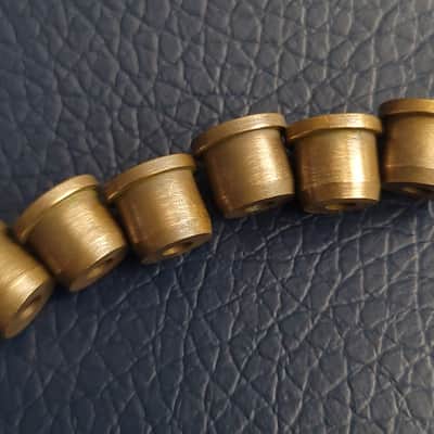 Treblemaker Custom String Ferrules •Fender Spec• Tele Strat *AGED BRASS image 5