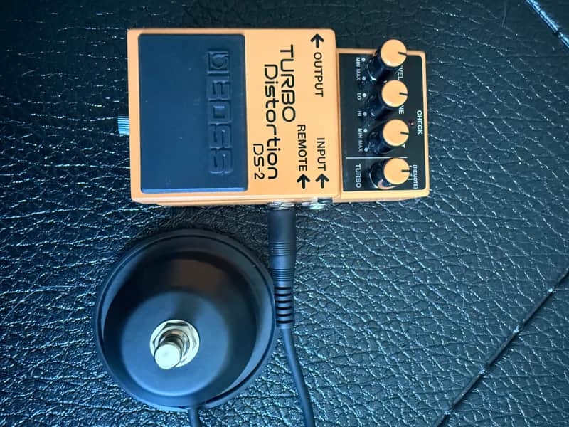 Vintage Boss DS-2 Distortion Pedal - Orange with Black Labeling