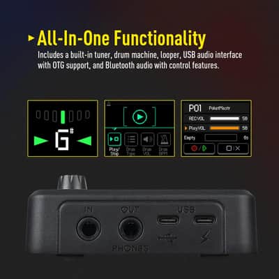 Sonicake Pocket Master Multi-Effects Pedal Stereo Guitar Modeling IR Cabinets image 3