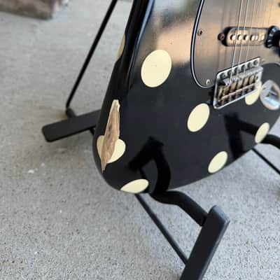 Fender Buddy Guy Artist Series Signature Stratocaster Black with Polka Dots Roadworn image 5