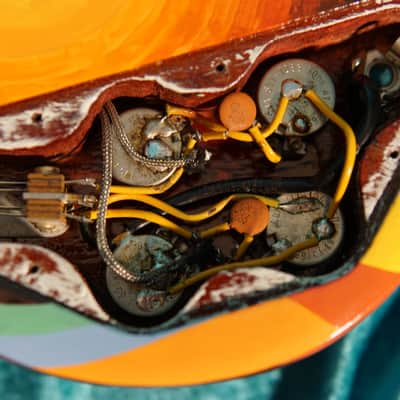 Vintage Gibson 1965 SG Standard Hand Painted Fool with autographed Eric Clapton Cream record usa 60s image 22