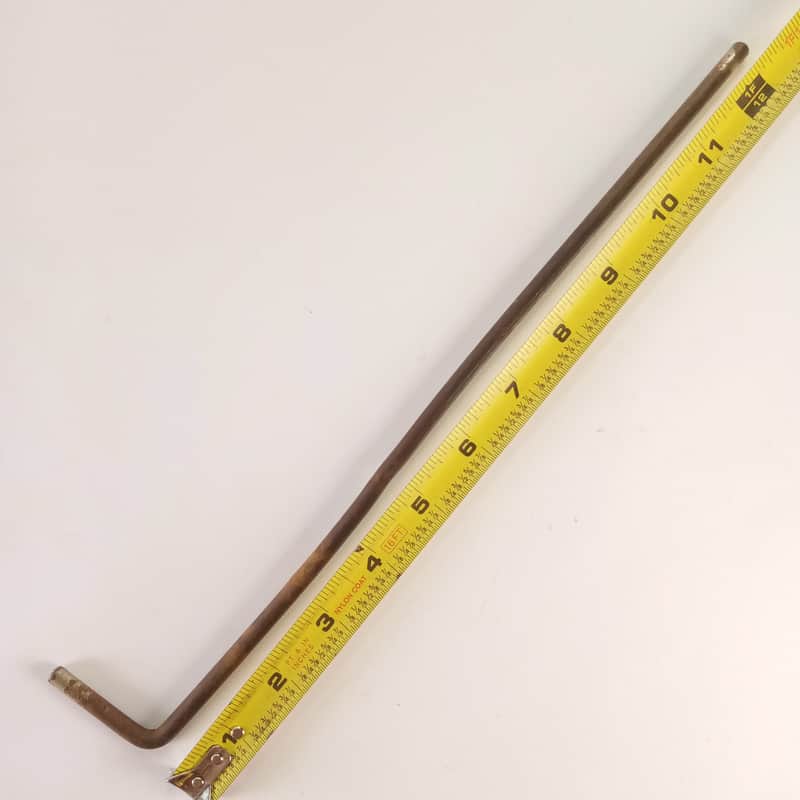 Ludwig/Leedy 1/4"x12" Rod L-Arm Nickel Cymbal Holder Vintage 30s USA W&A image 1