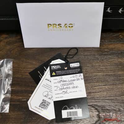 Paul Reed Smith PRS Core 40th Anniversary Custom 24 Limited Edition Sub Zero Smokeburst 7.70 lbs image 13