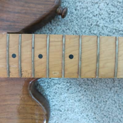 Vintage 1970s Ugly Homemade Caveman Thor Bass Project Prop Smash Me Yeesh image 3