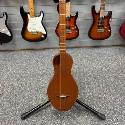 Jaromin The Boondocker D2 Walking Dulcimer 2020’s - Natural with Henna Engraved Top image 2