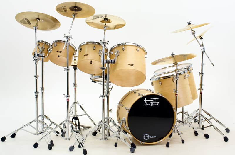 TreeHouse Custom Drums 8-Piece Plied Maple Concert Tom Drumset image 1